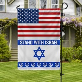 Stand with Israel Jewish Peace Sign Flag MLN2025F
