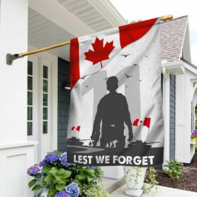 Remembrance Day Lest We Forget Canada Flag TQN1860F