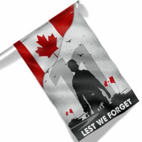 Remembrance Day Lest We Forget Canada Flag TQN1860F