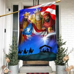 Three Kings, Three Wise Men, Nativity Of Jesus, Puerto Rico Flag TPT1296F