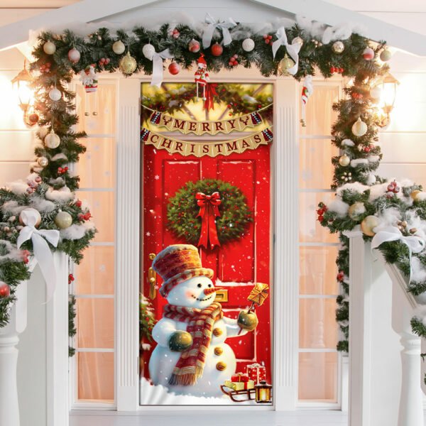Snowman Christmas Door cover Home Decor TQN1838D