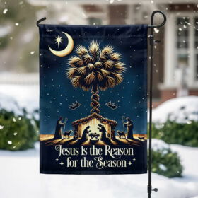 South Carolina Christmas Nativity Flag TQN1948F