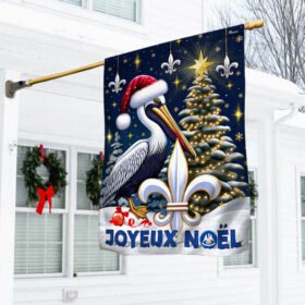 Louisiana Christmas Cajun Christmas Joyeux Noel Flag MLN2044F
