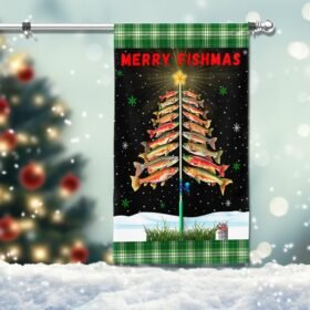 Merry Fishmas  Tree Christmas Flag TQN1900F