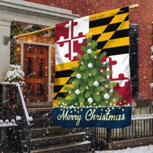 Maryland Merry Christmas Flag TQN778Fv2