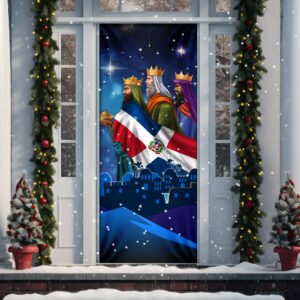 Three Kings, Three Wise Men, Nativity Of Jesus, Dominican Republic Christmas Door Cover TPT1407D
