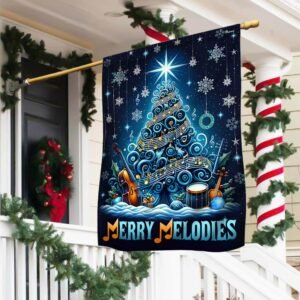 Merry Melodies Music Christmas Flag TQN2006F