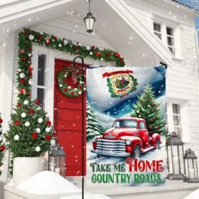 Christmas Take Me Home Country Roads, West Virginia Flag TPT1300Fv1