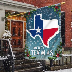 Texas Christmas Merry Texmas Flag TQN1990F