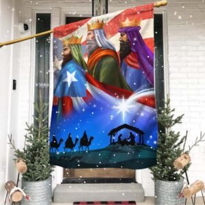 Three Kings, Three Wise Men, Nativity Of Jesus, Puerto Rico Flag TPT1338F