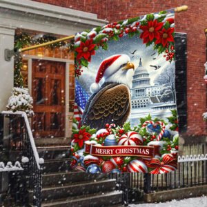 Patriotic Eagle Christmas American Flag TQN2001F
