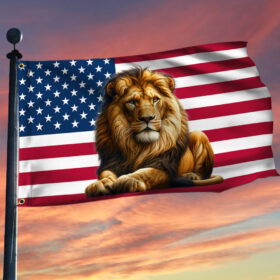 Lion Of Judah American  Grommet Flag TQN2346GFv1