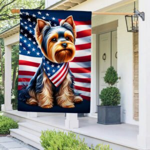 FLAGWIX  Patriot Yorkshire Terrier American Flag TQN2289F