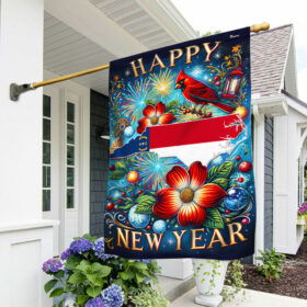 FLAGWIX  North Carolina Happy New Year Flag TQN2272F