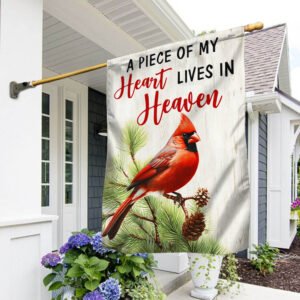 FLAGWIX  Cardinal Flag A Piece Of My Heart Lives In Heaven Flag MLN2278F