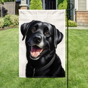 FLAGWIX  Funny Black Labrador Dog Flag TQN2271F