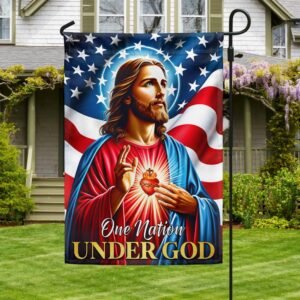 FLAGWIX  Jesus Christ American Flag One Nation Under God Flag MLN2290F