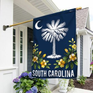 FLAGWIX  South Carolina Yellow Jessamine Flowers Flag MLN2244F