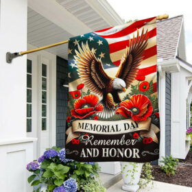 FLAGWIX  Memorial Day Remember And Honor Eagle Flag TQN2478F