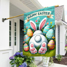 FLAGWIX  Happy Easter Bunny Egg Flag TQN2469F