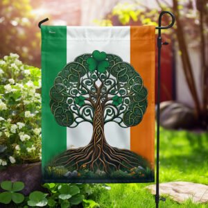 FLAGWIX  Celtic Tree of Life Irish St. Patrick's Day Flag MLN2518F