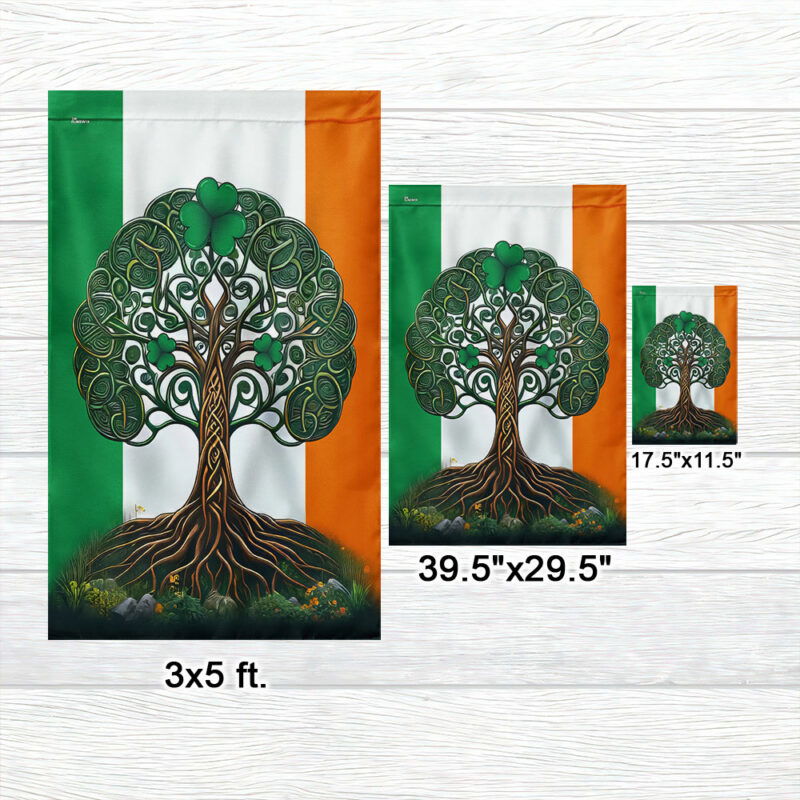 Celtic Tree of Life Irish St. Patrick’s Day Flag MLNCeltic Tree of Life Irish St. Patrick’s Day Flag MLN2518F518F