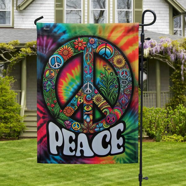 FLAGWIX  Hippie Peace Sign Flag MLN2527F