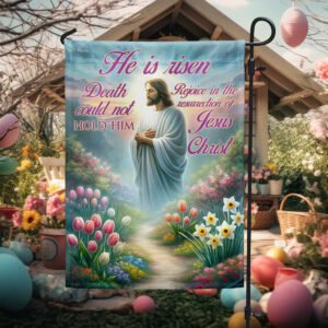 FLAGWIX  Easter Day Jesus Christ He Is Risen Resurrection of Jesus Christ Flag MLN2499F