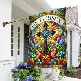 FLAGWIX  He Is Risen Rejoice in Resurrection Easter Flag TQN2417F
