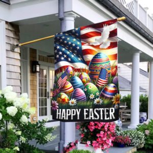 FLAGWIX  Happy Easter Day Easter Eggs American Flag MLN2490F