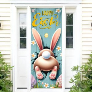 Happy Easter Bunny Door Cover TQN2492D