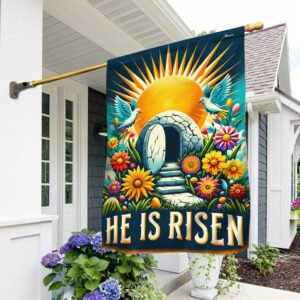 FLAGWIX  He Is Risen Easter Flag TQN2393F