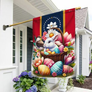 FLAGWIX  Mississippi Easter Day Bunny Eggs Flag TQN2436F
