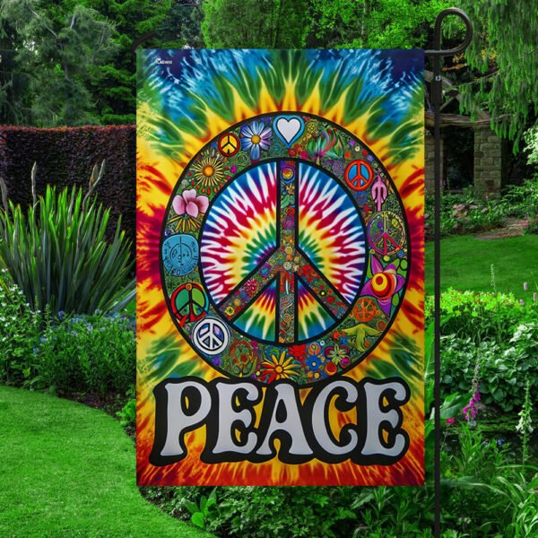 FLAGWIX  Hippie Peace Sign Flag MLN2526F