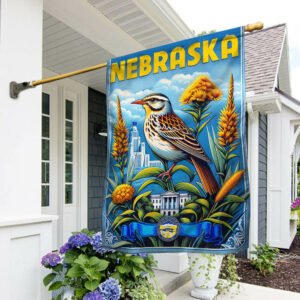FLAGWIX  Nebraska Meadowlark Bird Flag MLN2418F