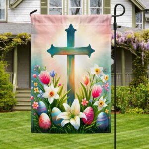 FLAGWIX  Christian Cross Easter Day Flag MLN2385F