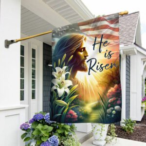 FLAGWIX  Easter Day Jesus He Is Risen Flag MLN2513F