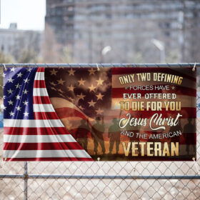 Memorial Day Owe To God And The American Veteran Fence Banner MLN2651FB