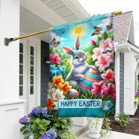Happy Easter Bunny Flag TQN2543F