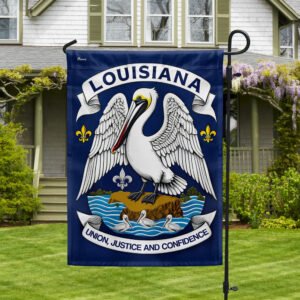 FLAGWIX  Louisiana State Brown Pelican Union Justice and Confidence Flag MLN2535F
