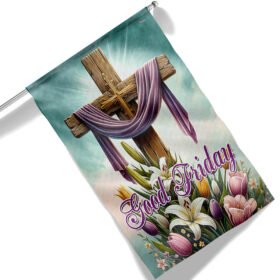 Easter Christian Cross Good Friday Flag MLN2546F