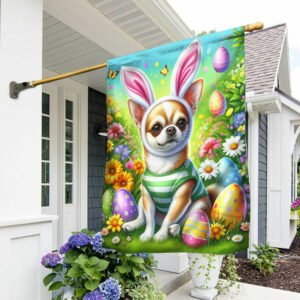 FLAGWIX  Chihuahua Dog Easter Day Flag MLN2632F