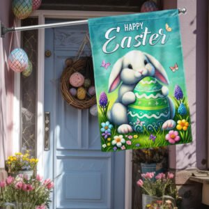 FLAGWIX  Happy Easter Bunny Egg Flag TQN2584F