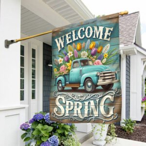 FLAGWIX Welcome Spring Truck Flower Flag TQN2666F