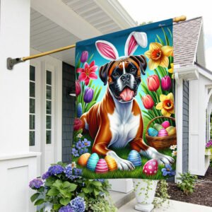 FLAGWIX  Boxer Dog Easter Day Flag MLN2646F