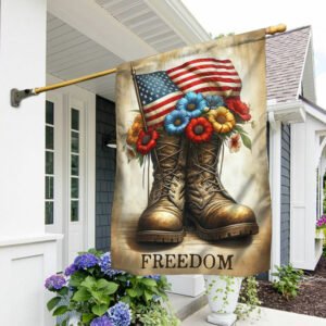 Freedom 4th Of July Boots Memorial Day Veteran Flag TQN2778F