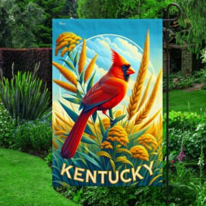 FLAGWIX Kentucky State Bird and Flower Cardinal and Goldenrod Flower Flag MLN2679F