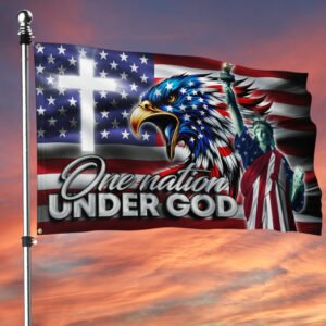 One Nation Under God Eagle Grommet Flag TQN2699GF