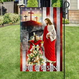 FLAGWIX Easter Day Jesus He Is Risen Easter Flag MLN2681F