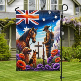 Anzac Day Australia Lest We Forget Fence Banner TQN2835FB
